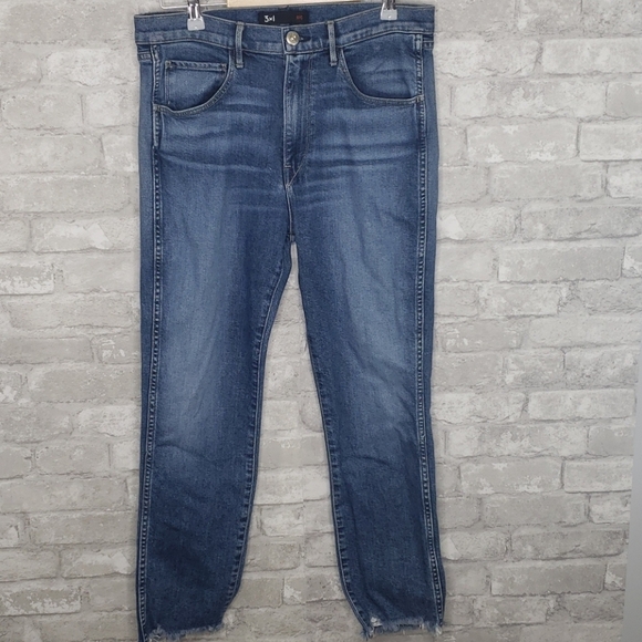 3x1 W3 STRAIGHT AUTHENTIC CROP ACE Jean's - Picture 2 of 7